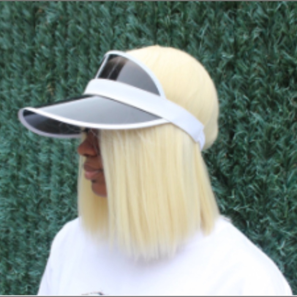 Black Visor, Plain, Fashion PVC Visor, Sun Hat